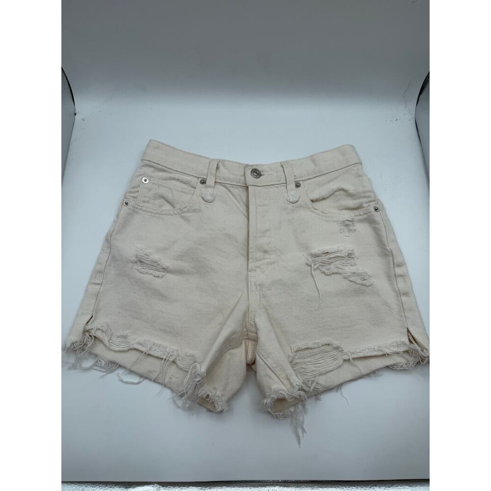 We The Free Distressed Jean Shorts Sz 25 Free People